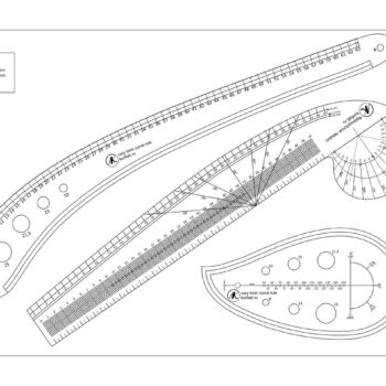 Intra απο ξύλο plywood 3mm-4mm πάχος - Σετ Ράφτης Χάρακας Ραπτικής Δίασταση 30x30 cm Intraeaxys-51rrk0m1 - Image 1