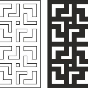 Intra απο ξύλο plywood 3mm-4mm πάχος - Μοντέρνο σχέδιο μοτίβων Δίασταση 30x30 cm Intraeaxys-lop83k7w