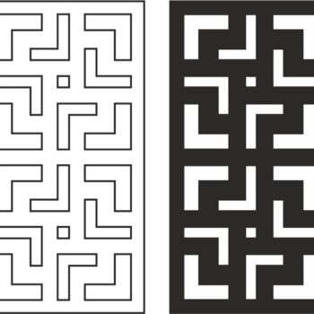 Intra απο ξύλο plywood 3mm-4mm πάχος - Μοντέρνο σχέδιο μοτίβων Δίασταση 30x30 cm Intraeaxys-lop83k7w - Image 1