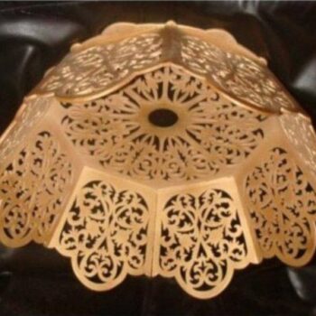 Intra απο ξύλο plywood 3mm-4mm πάχος - Lamp Shade Scroll Saw Laser CNC σχέδια Δίασταση 30x30 cm Intraeaxys-eo0wkg1g - Image 1