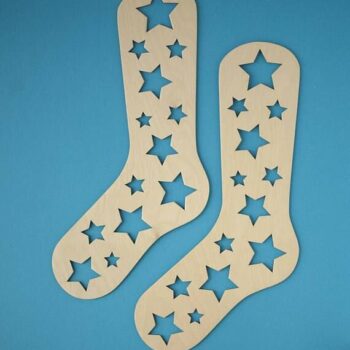 Intra απο ξύλο plywood 3mm-4mm πάχος - Ξύλινες κάλτσες μπλοκαρίσματα Δίασταση 30x30 cm Intraeaxys-075ypmko - Image 1