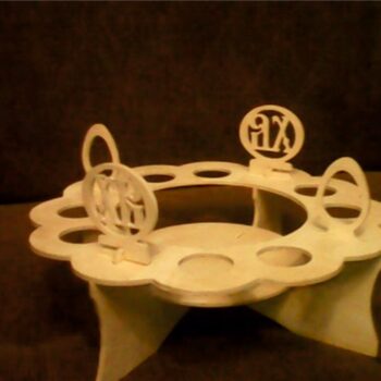 Intra απο ξύλο plywood 3mm-4mm πάχος - Podstavka Pod Kulich 2 Δίασταση 30x30 cm Intraeaxys-yon86yor - Image 1