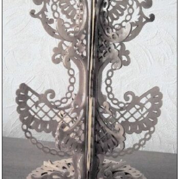 Intra απο ξύλο plywood 3mm-4mm πάχος - Αρχείο PDF με μοτίβο για ξύλινο βάζο Δίασταση 30x30 cm Intraeaxys-joe2x6o6 - Image 1