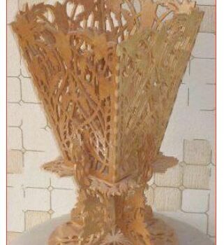 Intra απο ξύλο plywood 3mm-4mm πάχος - Αρχείο PDF με κύλιση βάζου Δίασταση 30x30 cm Intraeaxys-91jzkgom - Image 1