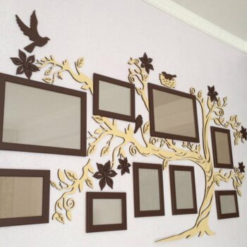 Intra απο ξύλο plywood 3mm-4mm πάχος - Κορνίζες για οικογενειακό δέντρο Δίασταση 30x30 cm Intraeaxys-d1lv3kgo - Image 1