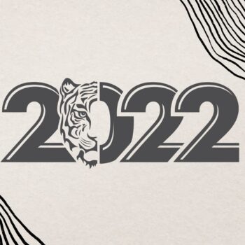 Intra απο ξύλο plywood 3mm-4mm πάχος - Engrave Year Of The Tiger 2022 Δίασταση 30x30 cm Intraeaxys-r7vmrz67 - Image 1