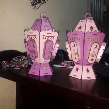 Intra απο ξύλο plywood 3mm-4mm πάχος - Φανάρι από ξύλο Φανού Ραμαζάνι Δίασταση 30x30 cm Intraeaxys-joed5861 - Image 1