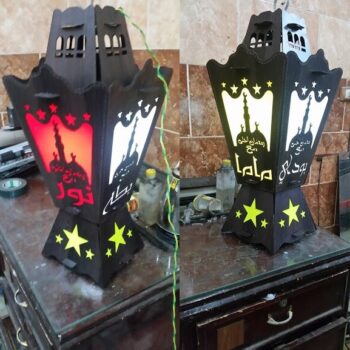 Intra απο ξύλο plywood 3mm-4mm πάχος - Φανάρι Ραμαζάνι Fanoos Δίασταση 30x30 cm Intraeaxys-lopqld37 - Image 1