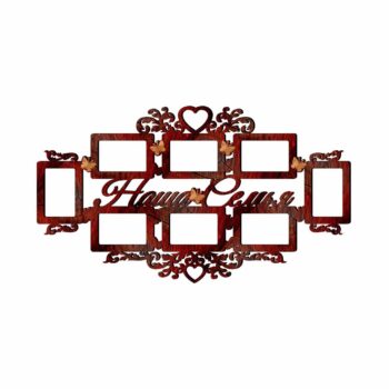 Intra απο ξύλο plywood 3mm-4mm πάχος - Οικογενειακές κορνίζες για 8 φωτογραφίες Δίασταση 30x30 cm Intraeaxys-pok68k7j - Image 1