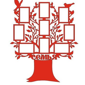 Intra απο ξύλο plywood 3mm-4mm πάχος - Derevo Semya Fanerka 6mm Δίασταση 30x30 cm Intraeaxys-d1lenp7m - Image 1