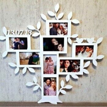 Intra απο ξύλο plywood 3mm-4mm πάχος - Κορνίζα οικογενειακό δέντρο Δίασταση 30x30 cm Intraeaxys-voq0mq72 - Image 1