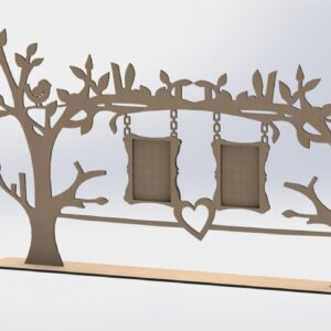 Intra απο ξύλο plywood 3mm-4mm πάχος - Πλαίσιο δέντρου Δίασταση 30x30 cm Intraeaxys-r7v3plod