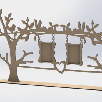 Intra απο ξύλο plywood 3mm-4mm πάχος - Πλαίσιο δέντρου Δίασταση 30x30 cm Intraeaxys-r7v3plod - Image 1