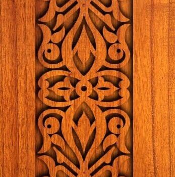 Intra απο ξύλο plywood 3mm-4mm πάχος - Μοτίβο ξυλογλυπτικής Δίασταση 30x30 cm Intraeaxys-voqywe12 - Image 1