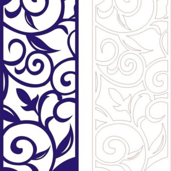 Intra απο ξύλο plywood 3mm-4mm πάχος - Πρότυπο φλοράλ βεράντας δαντέλας με αποκοπή Δίασταση 30x30 cm Intraeaxys-joez0no6 - Image 1