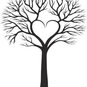 Intra απο ξύλο plywood 3mm-4mm πάχος - Οικογενειακό δέντρο με καρδιά Δίασταση 30x30 cm Intraeaxys-eo0xr0og - Image 1