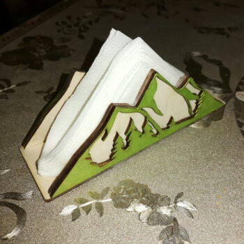 Intra απο ξύλο plywood 3mm-4mm πάχος - Ξύλινη θήκη για χαρτοπετσέτα βουνού Δίασταση 30x30 cm Intraeaxys-d1lv84po - Image 1