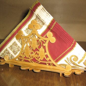 Intra απο ξύλο plywood 3mm-4mm πάχος - Ξύλινη Διακοσμητική Στήριξη για Χαρτοπετσέτα Δίασταση 30x30 cm Intraeaxys-eo4qer97 - Image 1