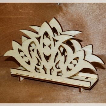 Intra απο ξύλο plywood 3mm-4mm πάχος - Διακοσμητική επιτραπέζια θήκη για χαρτοπετσέτα 4mm Δίασταση 30x30 cm Intraeaxys-078yr85o - Image 1