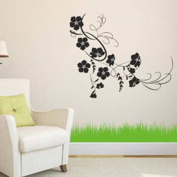 Intra απο ξύλο plywood 3mm-4mm πάχος - Ιδέες διακόσμησης τοίχου με λουλούδια αμπέλου Δίασταση 30x30 cm Intraeaxys-zo9ywvx7 - Image 1