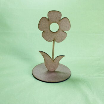 Intra απο ξύλο plywood 3mm-4mm πάχος - Λουλούδι με βάση Δίασταση 30x30 cm Intraeaxys-voq28d6o - Image 3