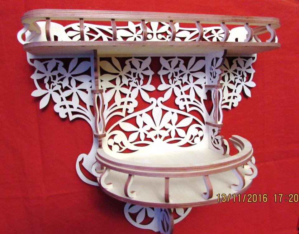 Intra απο ξύλο plywood 3mm-4mm πάχος - Διακοσμητικό ράφι με σχέδια CNC Αρχείο PDF Δίασταση 30x30 cm Intraeaxys-r1znnp1l