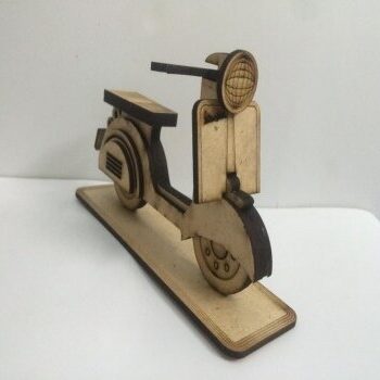 Intra απο ξύλο plywood 3mm-4mm πάχος - Αρχείο PDF Vespa Scooter Δίασταση 30x30 cm Intraeaxys-ro6ppq7x - Image 1