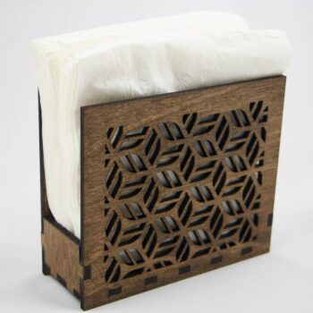 Intra απο ξύλο plywood 3mm-4mm πάχος - Πρότυπο θήκης χαρτοπετσέτας Δίασταση 30x30 cm Intraeaxys-m1d6v4d7 - Image 1