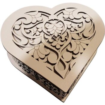 Intra απο ξύλο plywood 3mm-4mm πάχος - Shkatulka Serdtse Δίασταση 30x30 cm Intraeaxys-zo9r54ok - Image 1