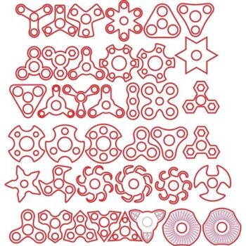 Intra απο ξύλο plywood 3mm-4mm πάχος - Fidget Spinners Δίασταση 30x30 cm Intraeaxys-p7y0x5oq - Image 1