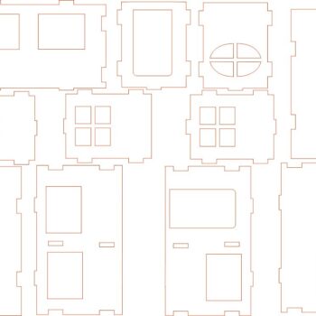 Intra απο ξύλο plywood 3mm-4mm πάχος - Σπίτι Δίασταση 40x50 cm Intraeaxys-67w2y372 - Image 1