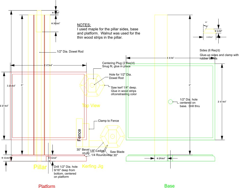 Intra απο ξύλο plywood 3mm-4mm πάχος - Βάση ηχείων με εξαγωνική κολόνα Δίασταση 30x30 cm Intraeaxys-eo2d8618