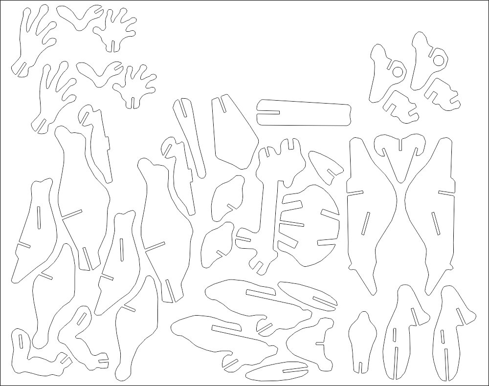 Intra απο ξύλο plywood 3mm-4mm πάχος - Frog Puzzle 3mm Δίασταση 30x30 cm Intraeaxys-075el07z