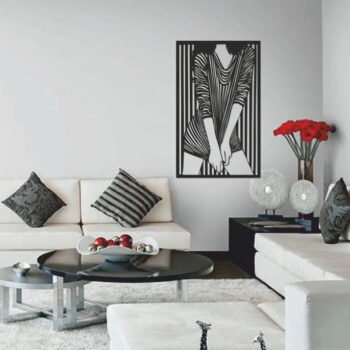 Intra απο ξύλο plywood 3mm-4mm πάχος - Γυναικεία Τέχνη Τοίχων Δίασταση 30x30 cm Intraeaxys-eo4q2y87 - Image 1