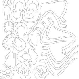 Intra απο ξύλο plywood 3mm-4mm πάχος - Spinne Δίασταση 30x30 cm Intraeaxys-ro6p437x