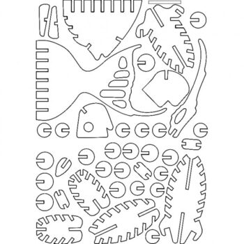 Intra απο ξύλο plywood 3mm-4mm πάχος - Άγγελο Ψάρι Δίασταση 30x30 cm Intraeaxys-voqzgjo2 - Image 1