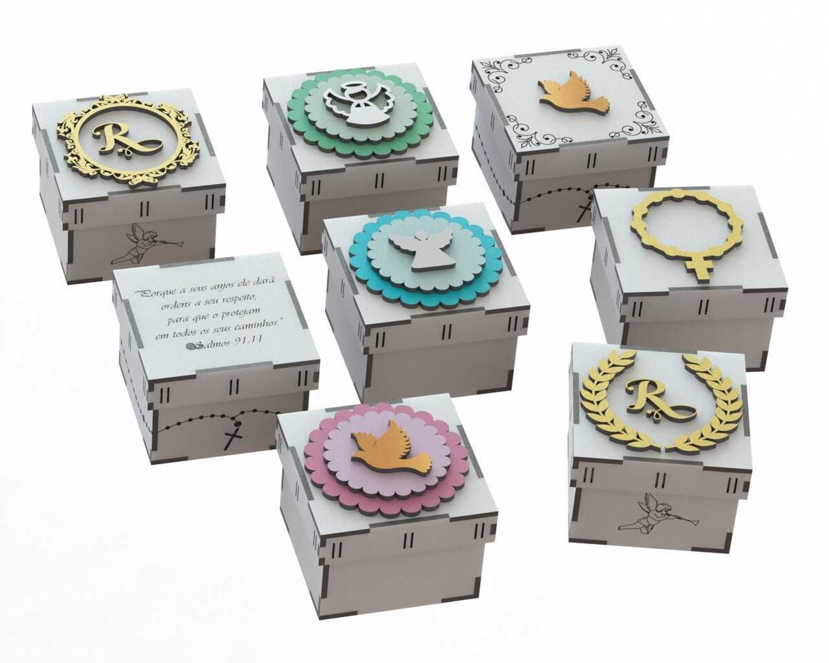 Intra απο ξύλο plywood 3mm-4mm πάχος - Caixas Para Batismo Δίασταση 30x30 cm Intraeaxys-zo9rjeok