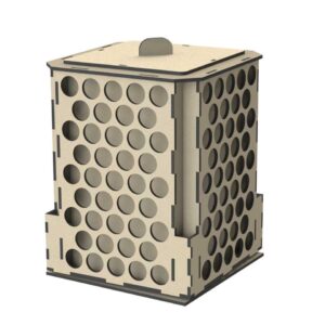 Intra απο ξύλο plywood 3mm-4mm πάχος - Porta Tintas Giratorio 1 Δίασταση 30x30 cm Intraeaxys-p7y02roq