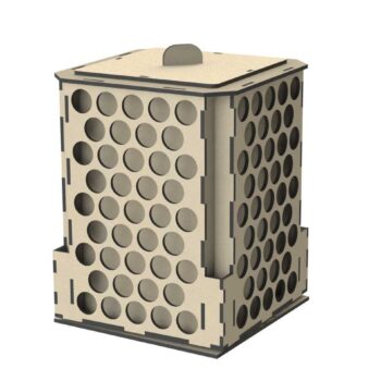 Intra απο ξύλο plywood 3mm-4mm πάχος - Porta Tintas Giratorio 1 Δίασταση 30x30 cm Intraeaxys-p7y02roq - Image 1