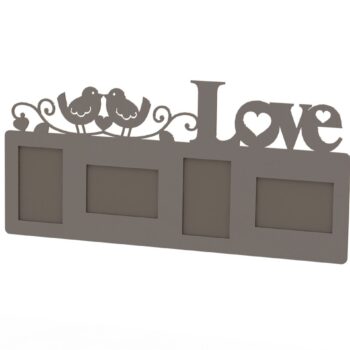 Intra απο ξύλο plywood 3mm-4mm πάχος - Πλαίσιο αγάπης Δίασταση 30x30 cm Intraeaxys-yonjzg1r - Image 1