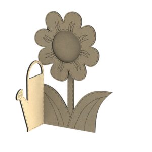 Intra απο ξύλο plywood 3mm-4mm πάχος - Porta Retrato Regador Δίασταση 30x30 cm Intraeaxys-zo9reeok