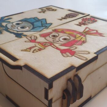 Intra απο ξύλο plywood 3mm-4mm πάχος - Ντουλάπι τοίχου Με Χαρακτική Fiksiki 150x150mm Δίασταση 30x30 cm Intraeaxys-eo4qdjd7 - Image 3