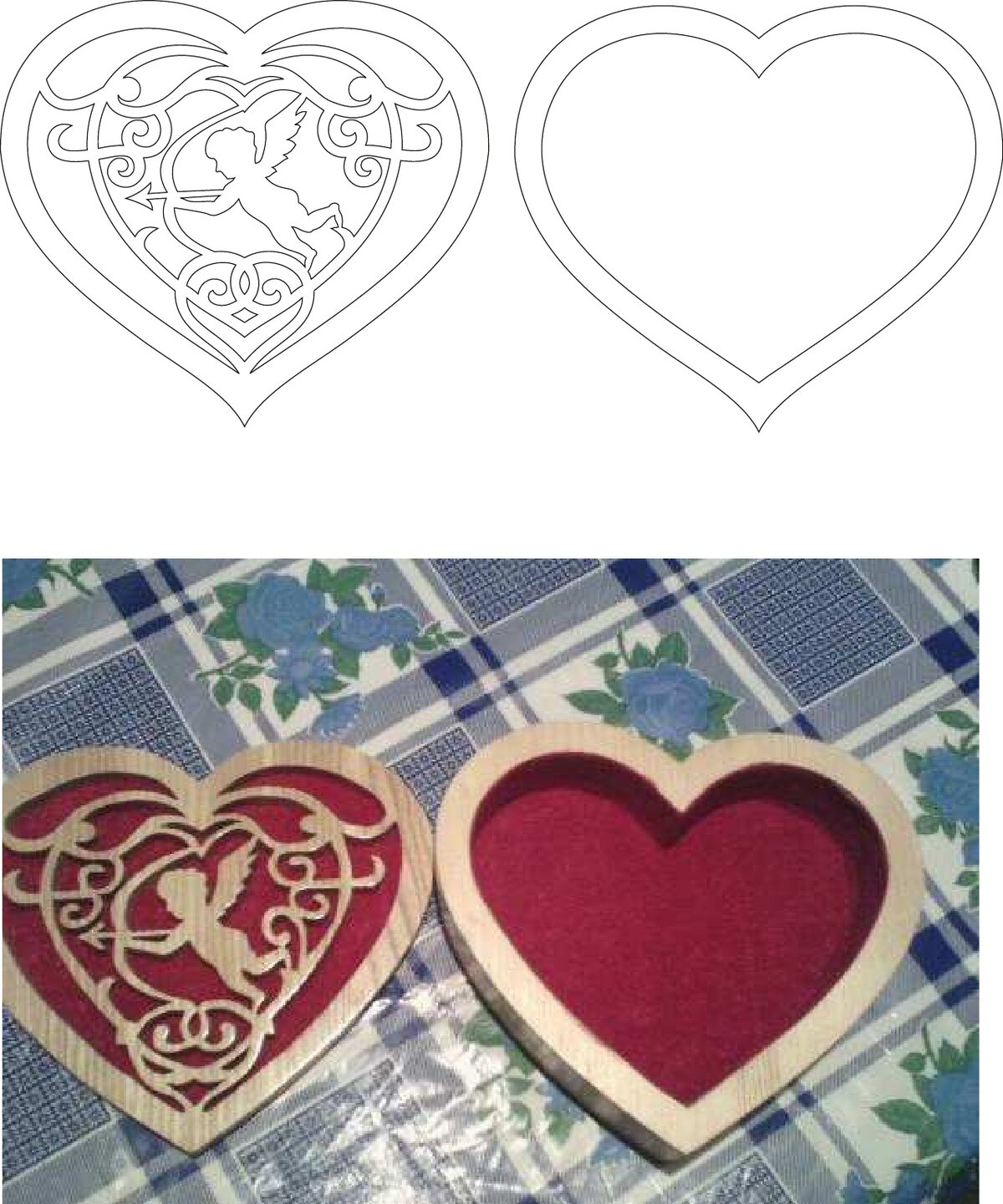 Intra απο ξύλο plywood 3mm-4mm πάχος - Shkatulka S kupidonom-1 Δίασταση 30x30 cm Intraeaxys-r1znql1l