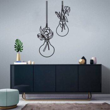 Intra απο ξύλο plywood 3mm-4mm πάχος - Τέχνη τοίχου με λάμπα φωτός Δίασταση 30x30 cm Intraeaxys-joed80n1 - Image 1