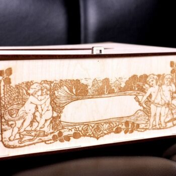 Intra απο ξύλο plywood 3mm-4mm πάχος - Κουτί χαρτιού Χαραγμένο Κόντρα πλακέ θήκης χαρτιού Δίασταση 30x30 cm Intraeaxys-ro6yme37 - Image 3