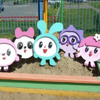 Intra απο ξύλο plywood 3mm-4mm πάχος - Smeshariki Ξύλινα Παιχνίδια για Παιδιά Δίασταση 30x30 cm Intraeaxys-eoxl6g4o - Image 1