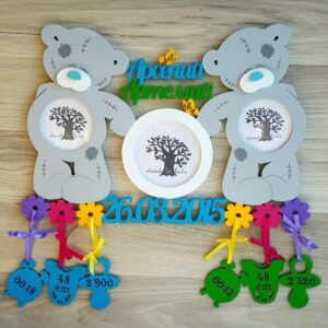 Intra απο ξύλο plywood 3mm-4mm πάχος - Μίσκι Τέντι Δίασταση 30x30 cm Intraeaxys-pok6nj7j