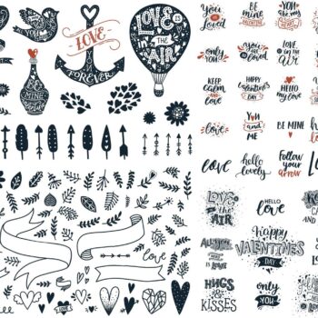 Intra απο ξύλο plywood 3mm-4mm πάχος - Ημέρα του Αγίου Βαλεντίνου διανυσματικό πακέτο Δίασταση 20x20 cm Intraeaxys-075yje0o - Image 1