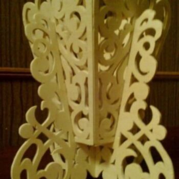 Intra απο ξύλο plywood 3mm-4mm πάχος - Βάζο με λουλούδια Δίασταση 30x30 cm Intraeaxys-51rn3r76 - Image 1