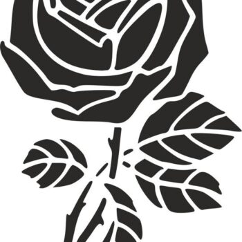 Intra απο ξύλο plywood 3mm-4mm πάχος - Στένσιλ τριαντάφυλλου Δίασταση 30x30 cm Intraeaxys-joe3v976 - Image 1